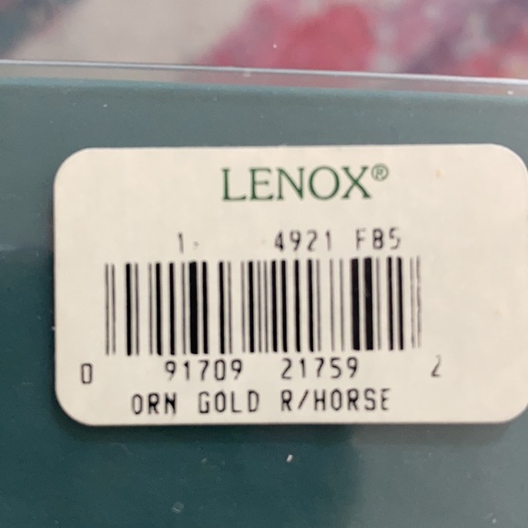 Lenox Gold & Cream Vintage Rocking Horse Ornament - Picture 3 of 7